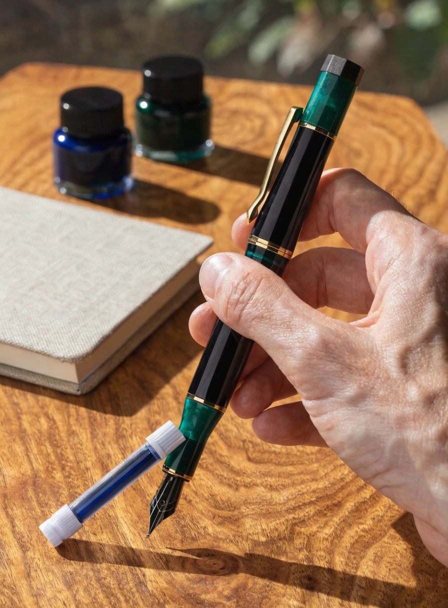 Main tenant un Perkeo avec cartouche visible